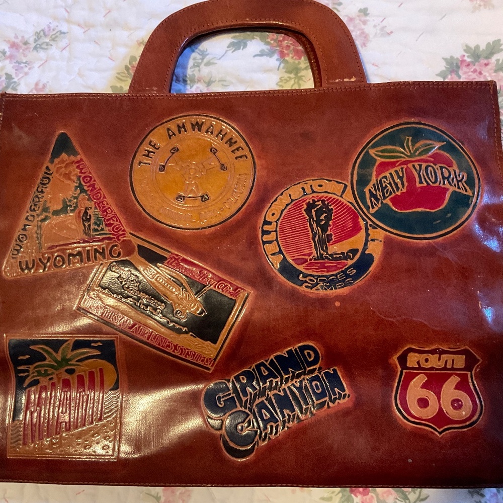 Vintage genuine leather purse